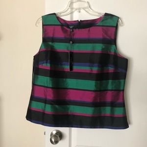 Silk multi color Talbots shirt